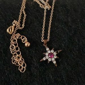 Taylor Swift evermore pink necklace.